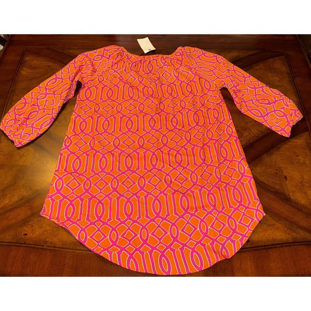 Mud Pie Ladies Dress Pink And Orange Small 4/6 NWT - Picture 6 of 7